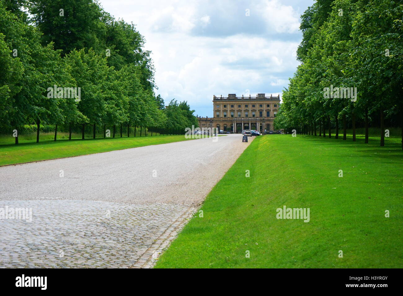 Cliveden, an Italianate mansion and estate at Taplow, Buckinghamshire, England. As home of Nancy Astor, the house was the meeting place of the Cliveden set of the 1920s and 1930s — a group of political intellectuals. Later, during the 1960s, it became the setting for key events of the notorious Profumo Affair (a scandal that led to the collapse of the Conservative government in 1964) Stock Photo