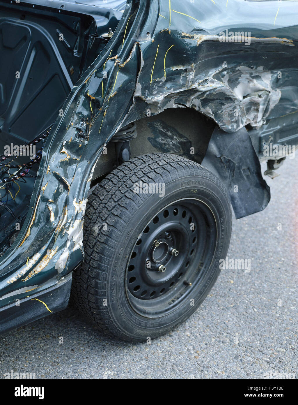 Accident, car, damage to the bodywork, detail, accident, car accident