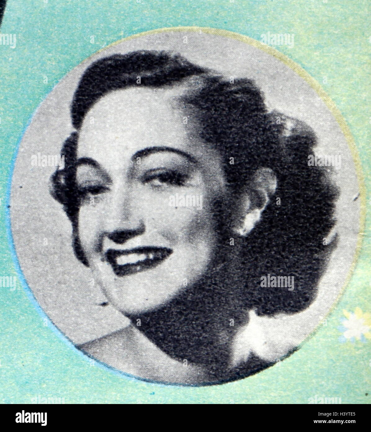 Photograph of Dorothy Lamour (1914-1996) an American actress and singer. Dated 20th Century Stock Photo