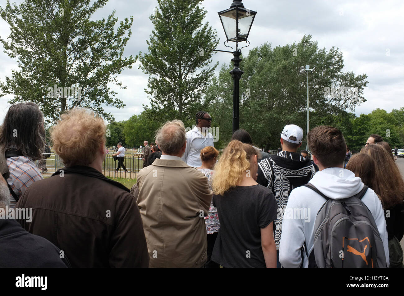 speakers at speakers corner, hyde park, London, Uk Stock Photo Alamy