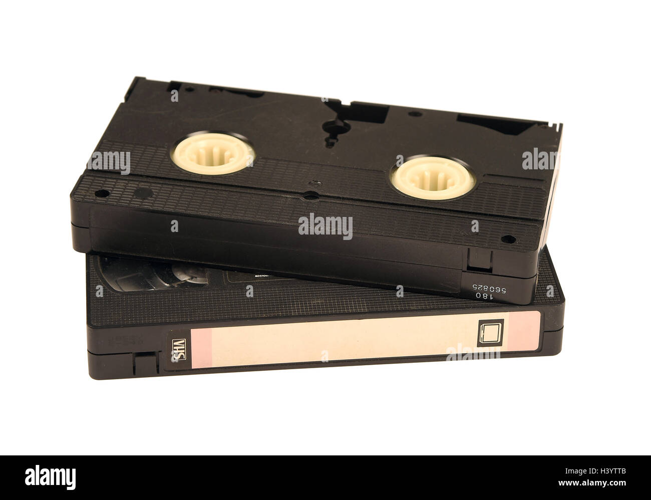 VHS Cassettes, VHS cassette, cut out Stock Photo