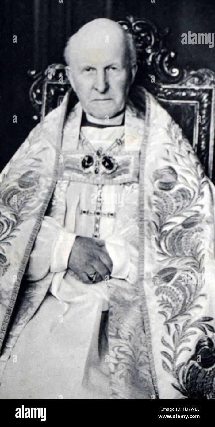 Photograph of Randall Davidson (1848-1930) an Anglican bishop and former Archbishop of Canterbury. Dated 20th Century Stock Photo
