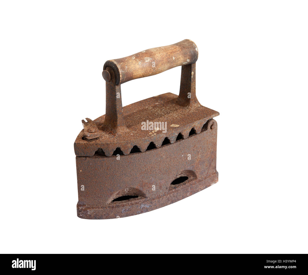 Old rusty iron isolated on white background with clipping path Stock ...