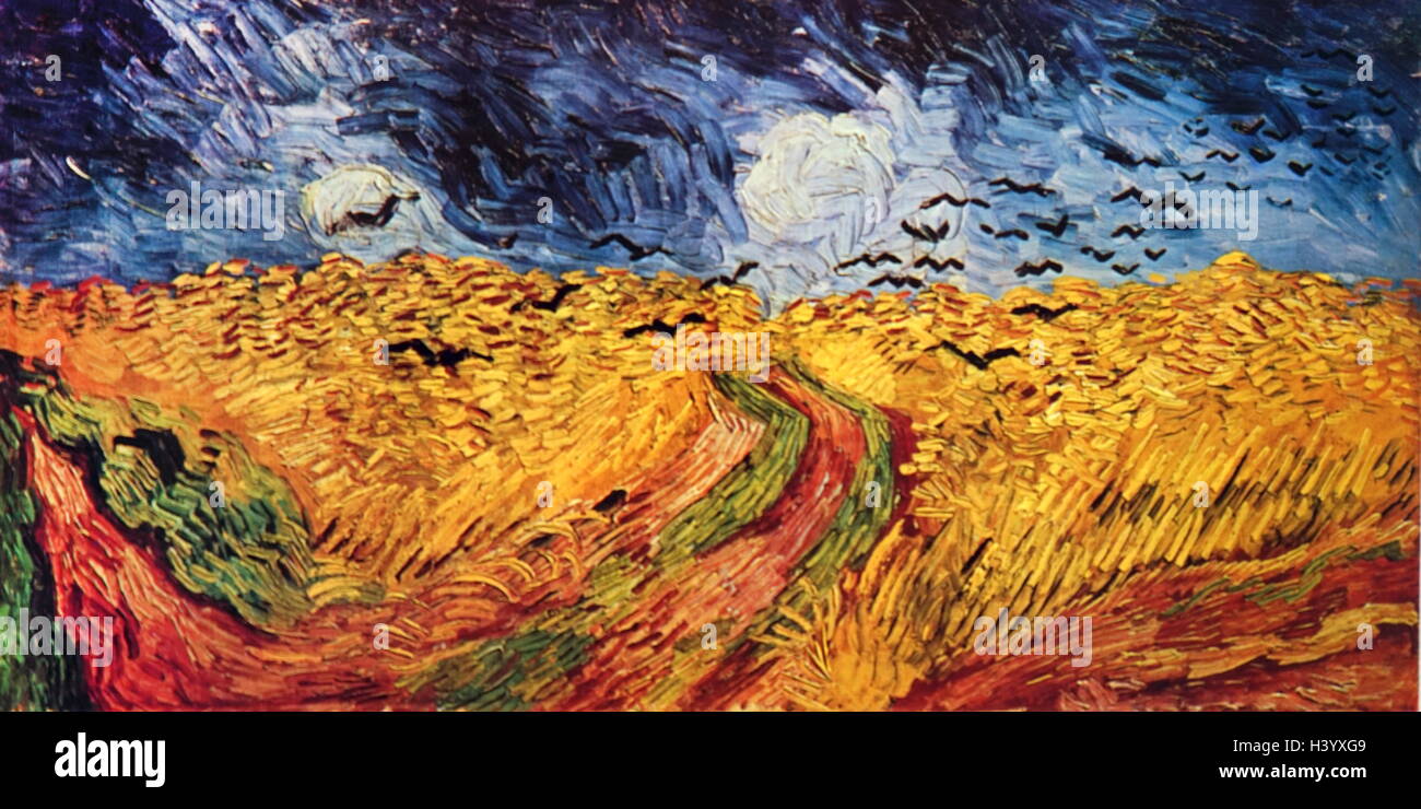 Painting Titled Wheatfield With Crows By Vincent Van Gogh 1853 1890 