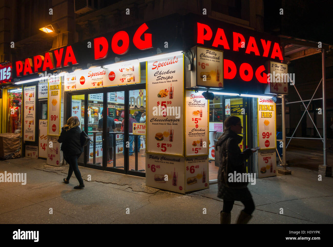 Papaya dog NYC Stock Photo Alamy