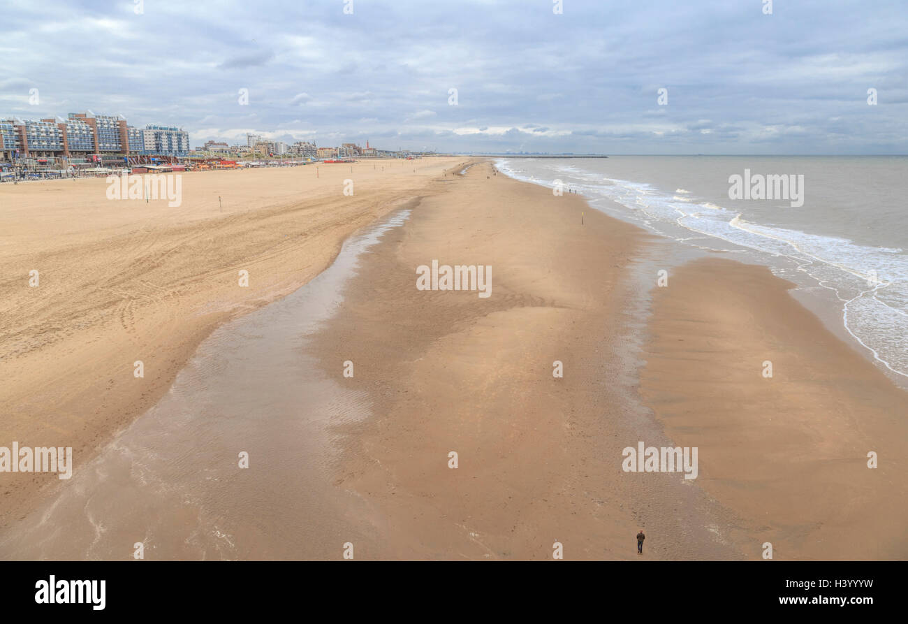 View on coast and the industrial area of Maasvlakte from the Ferris ...