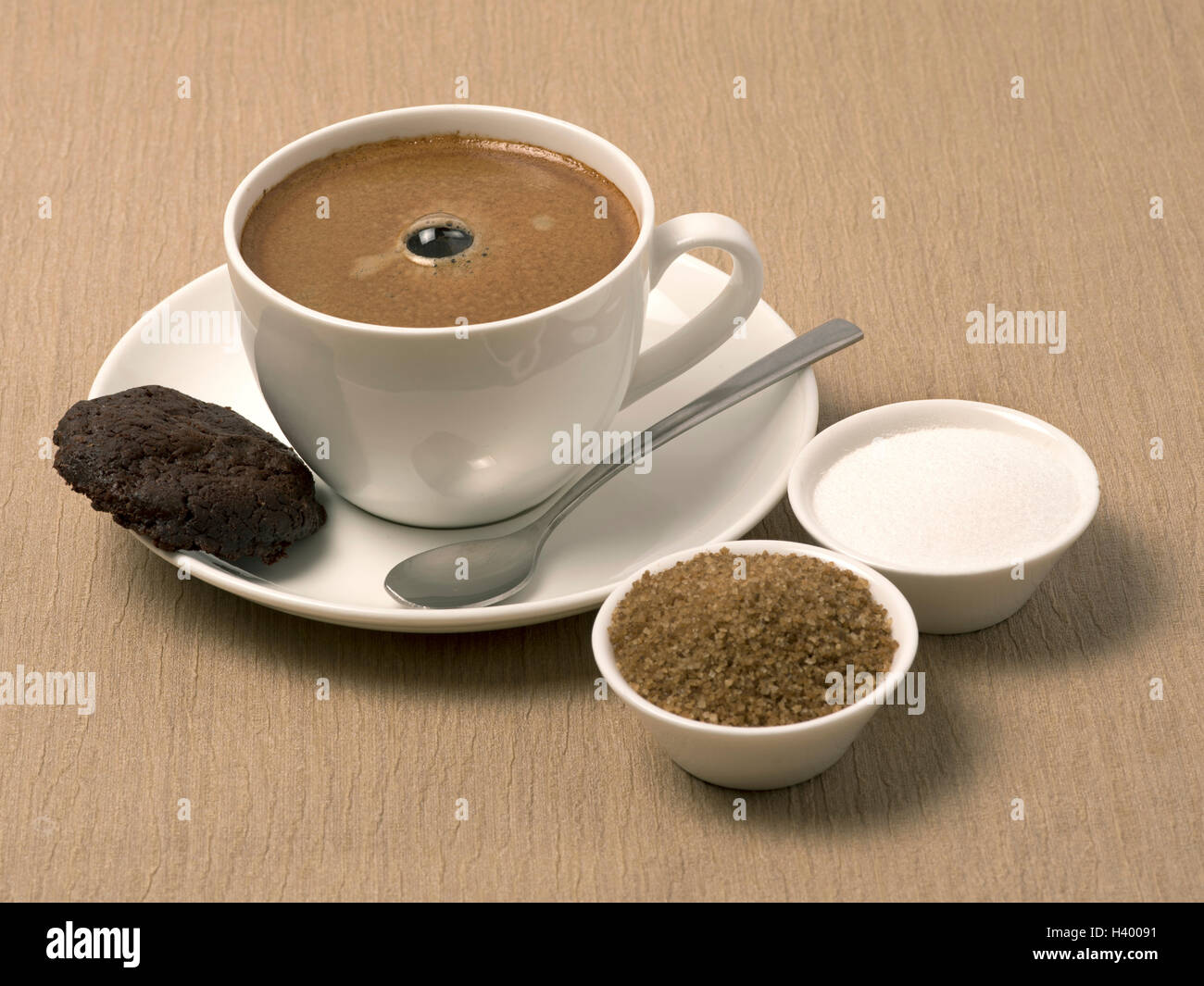 Americano coffee with cookie Stock Photo