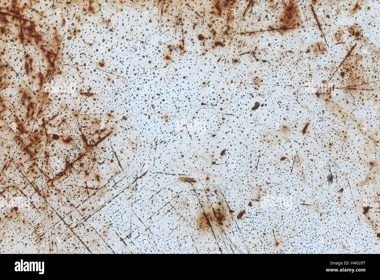 Old rusty and scratched surface of iron - grunge texture Stock Photo