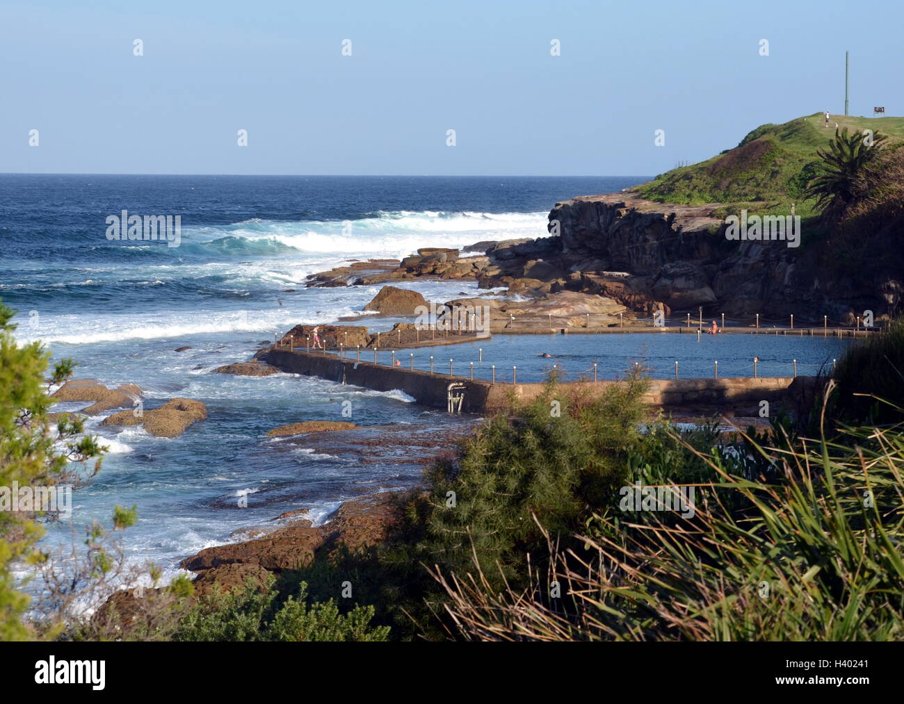 Outdoor swimming pool at Malabar beach (Sydney, NSW, Australia) Stock Photo