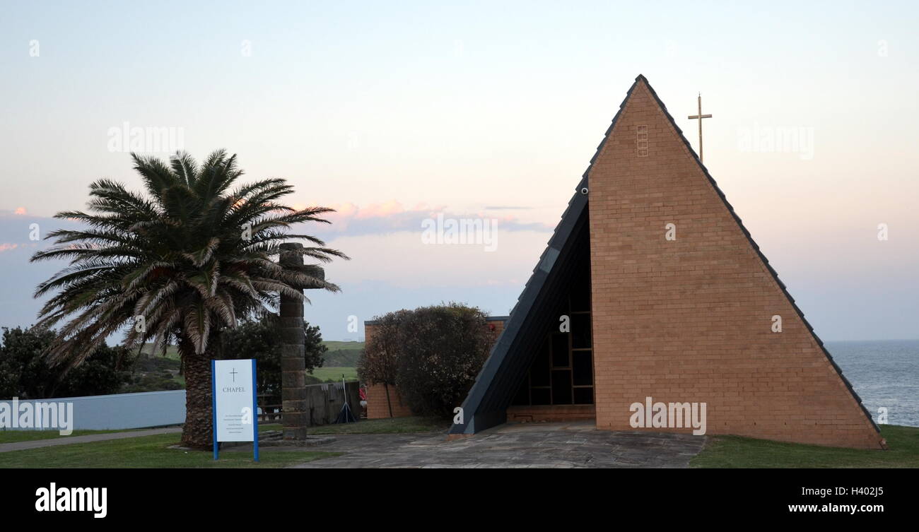 Sydney, Australia - March 16, 2013. Nurses War Memorial Chapel  in Little Bay at Sunset. Stock Photo