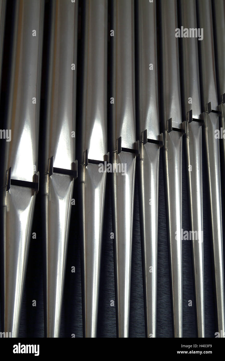 Organ pipes, detail, music, musical instrument, instrument, keyboard