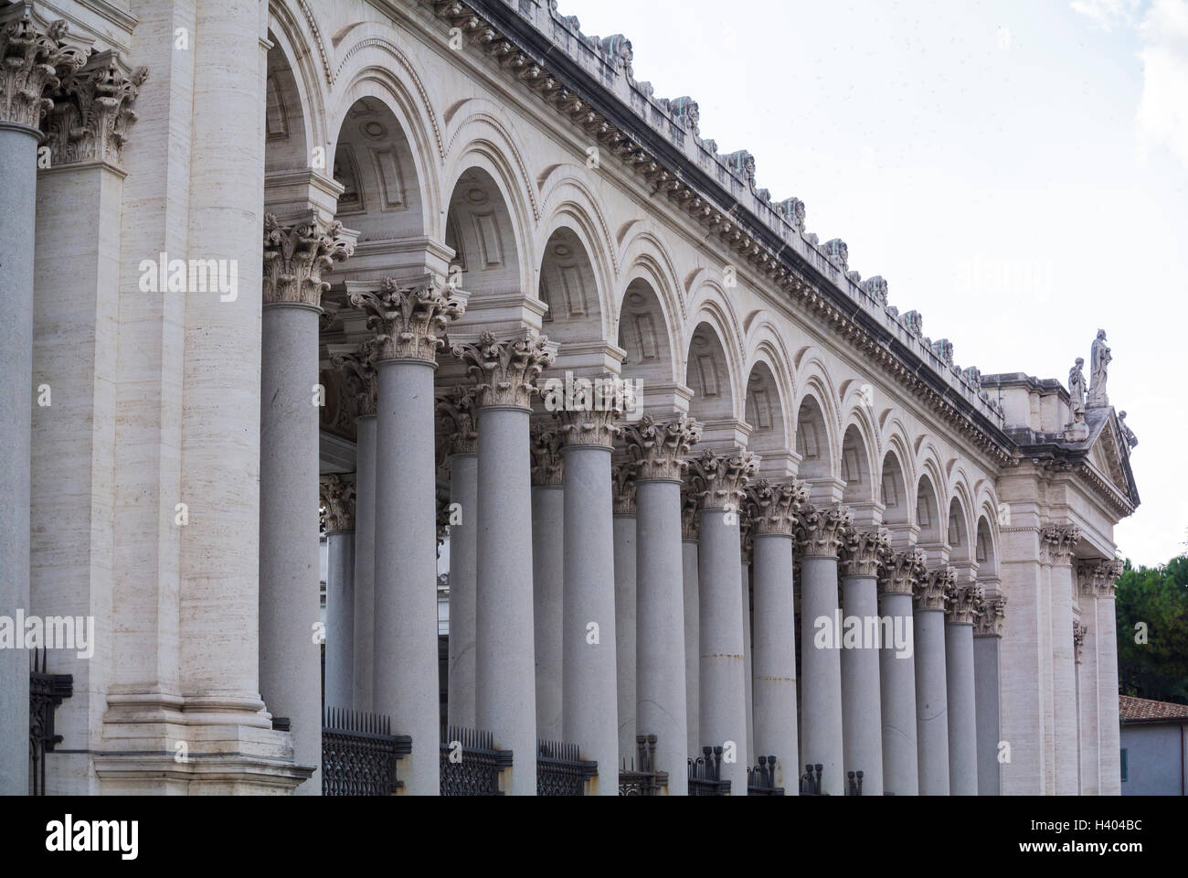 Saint Paul Column Rome Columns of San Paolo fuori le Mura Rome Italy Stock Photo - Alamy