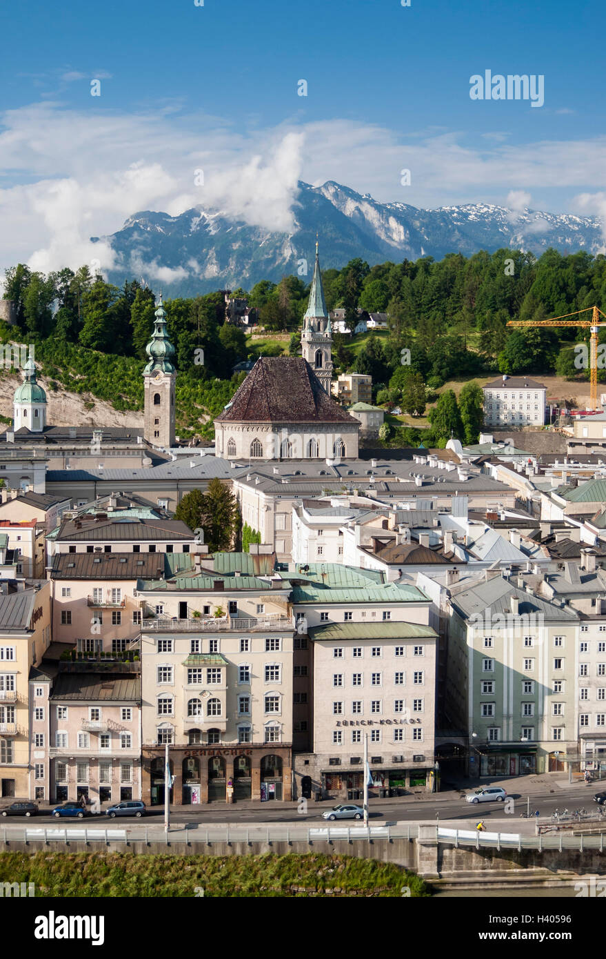 Old Town (Altstadt) of Salzburg, Austria Stock Photo