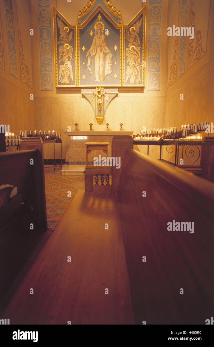 The USA, America, Florida, Saint Augustine, church, page altar