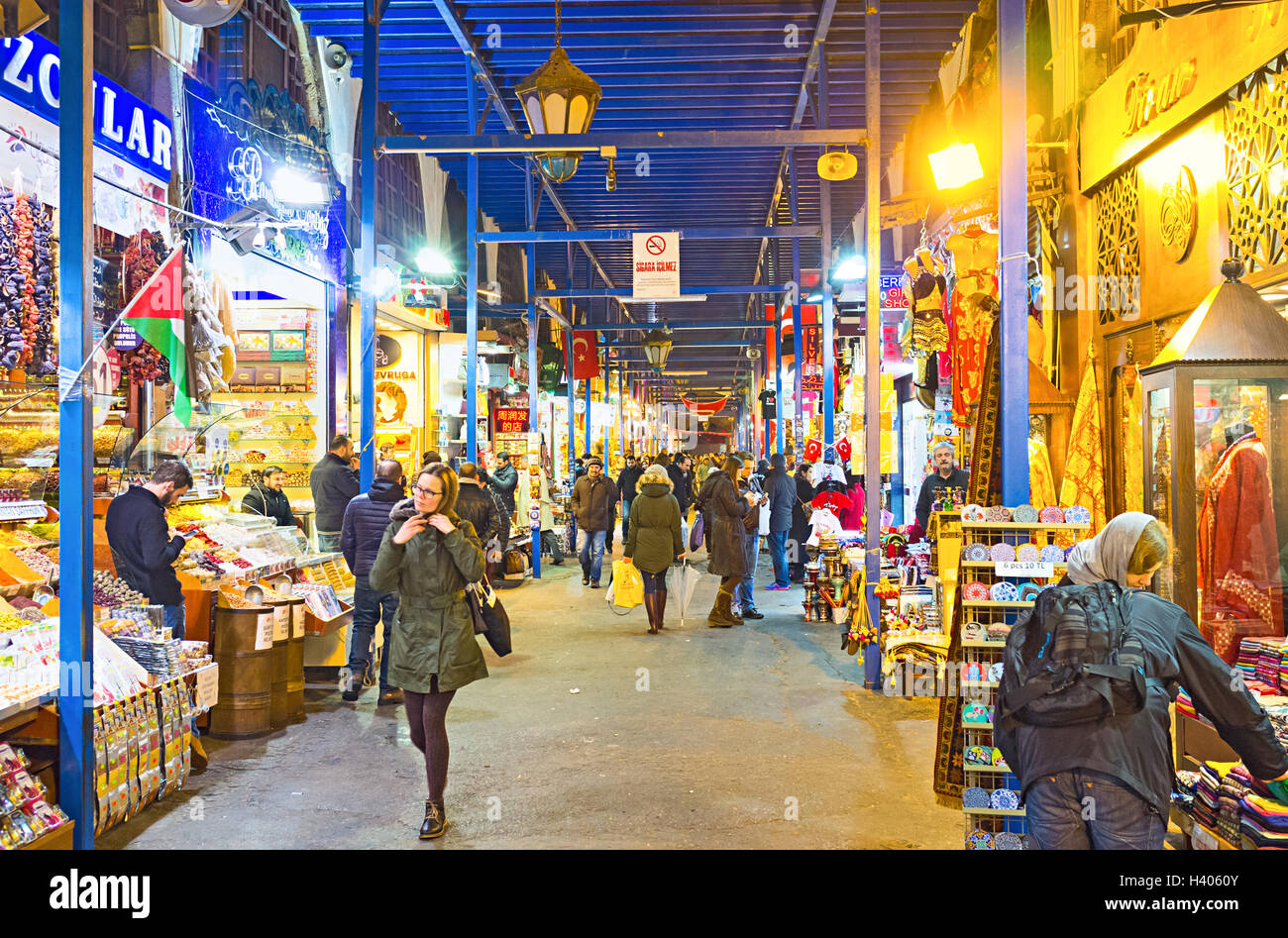 The Egyptian (Spice) Bazaar built at the southern end of the Galata