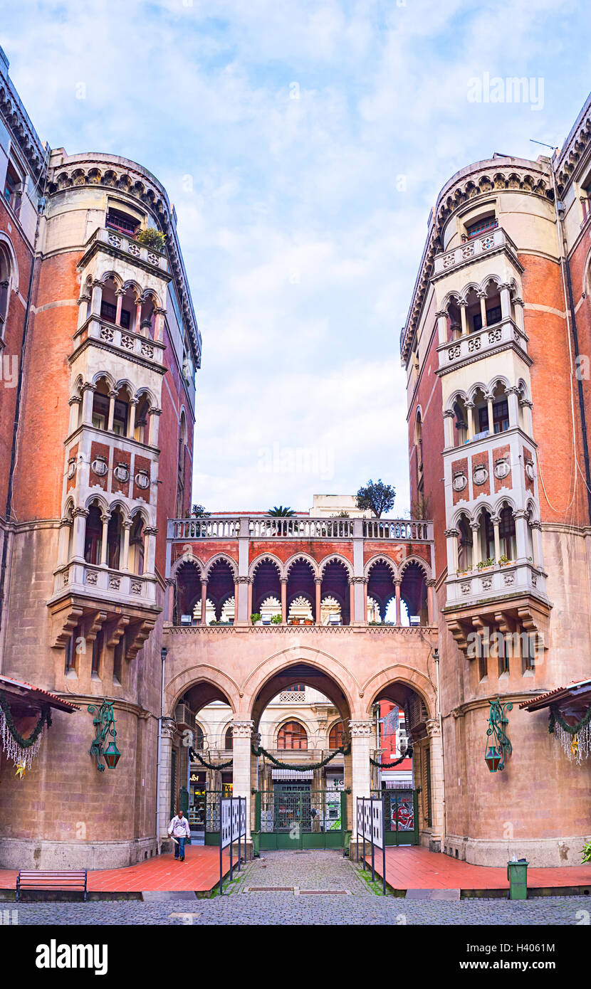 The courtyard of the Church of Saint-Antoine (St Antony of Padua) Stock Photo