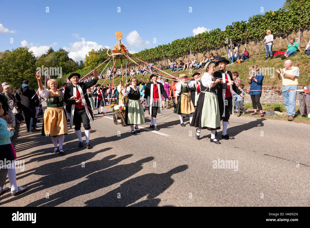 Traditional wine and harvest festival, Sasbachwalden, BadenWurttemberg
