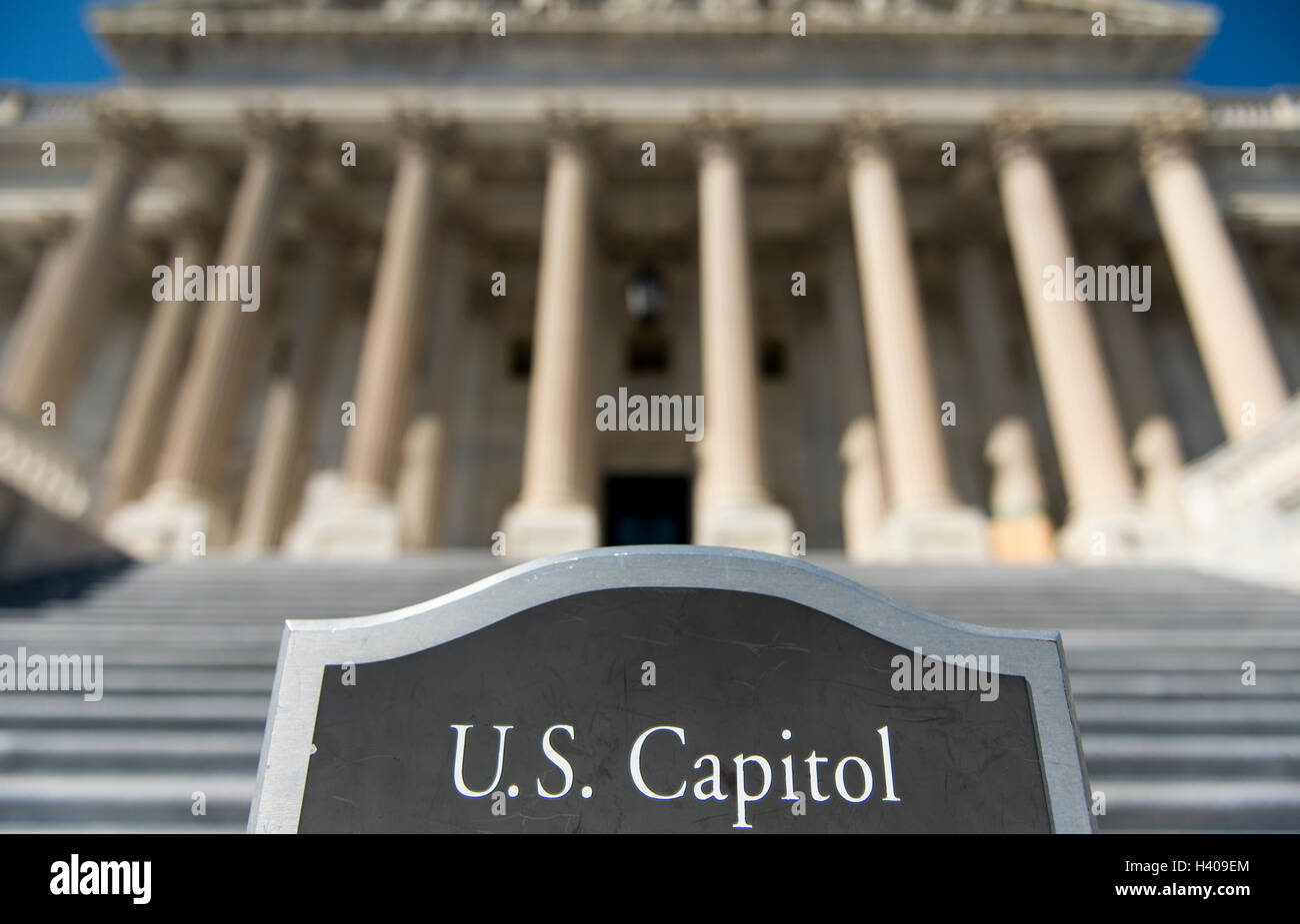 The United States Capitol building steps to the House of