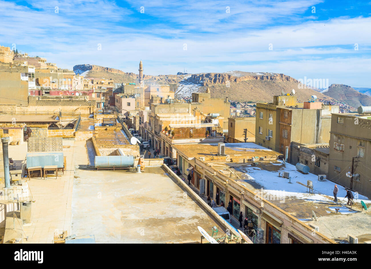 The medieval arabic town boasts narrow winding streets, old houses and mansions and high