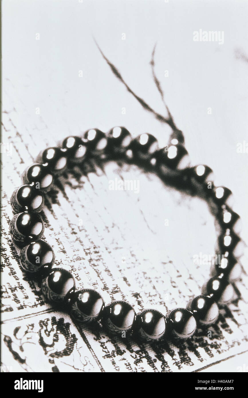 haematite, Buddhist prayer flag, detail 