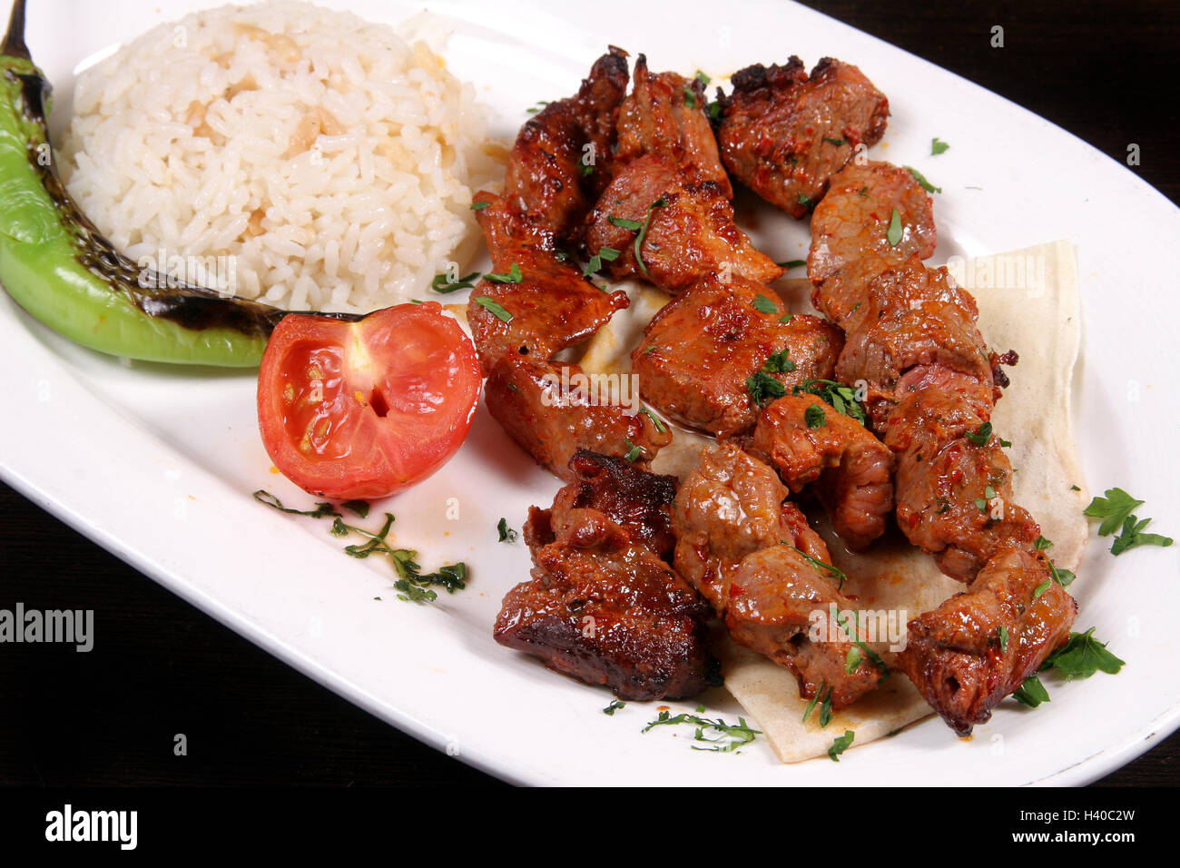 Lamb Shish Kebab Stock Photo - Alamy