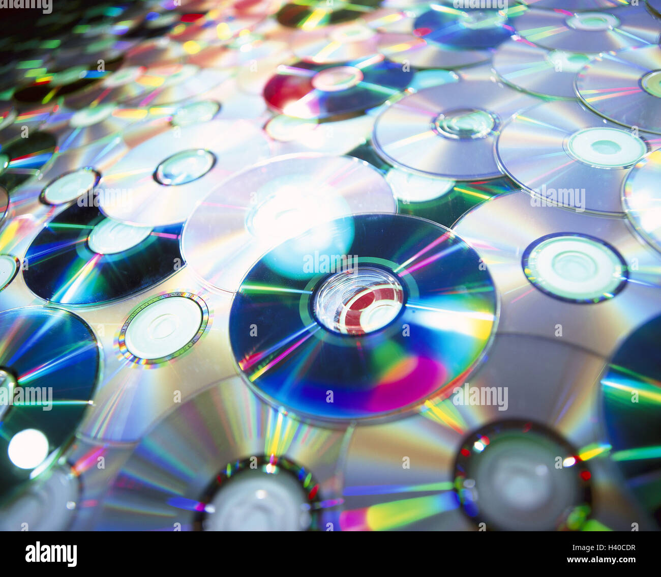 CDs, differently, close up, CD-ROM, multimedia, CD, storage medium, data memory, data carrier, compact disc, Read only memory, colourfully, passed away, save detail, product photography, Still life, CD-ROMs, Compact Discs, compact discs, CD-ROM, DVD, data carrier, storage media, sound carriers, information, data, digitally, audio, video, Still life, product photography, background Stock Photo