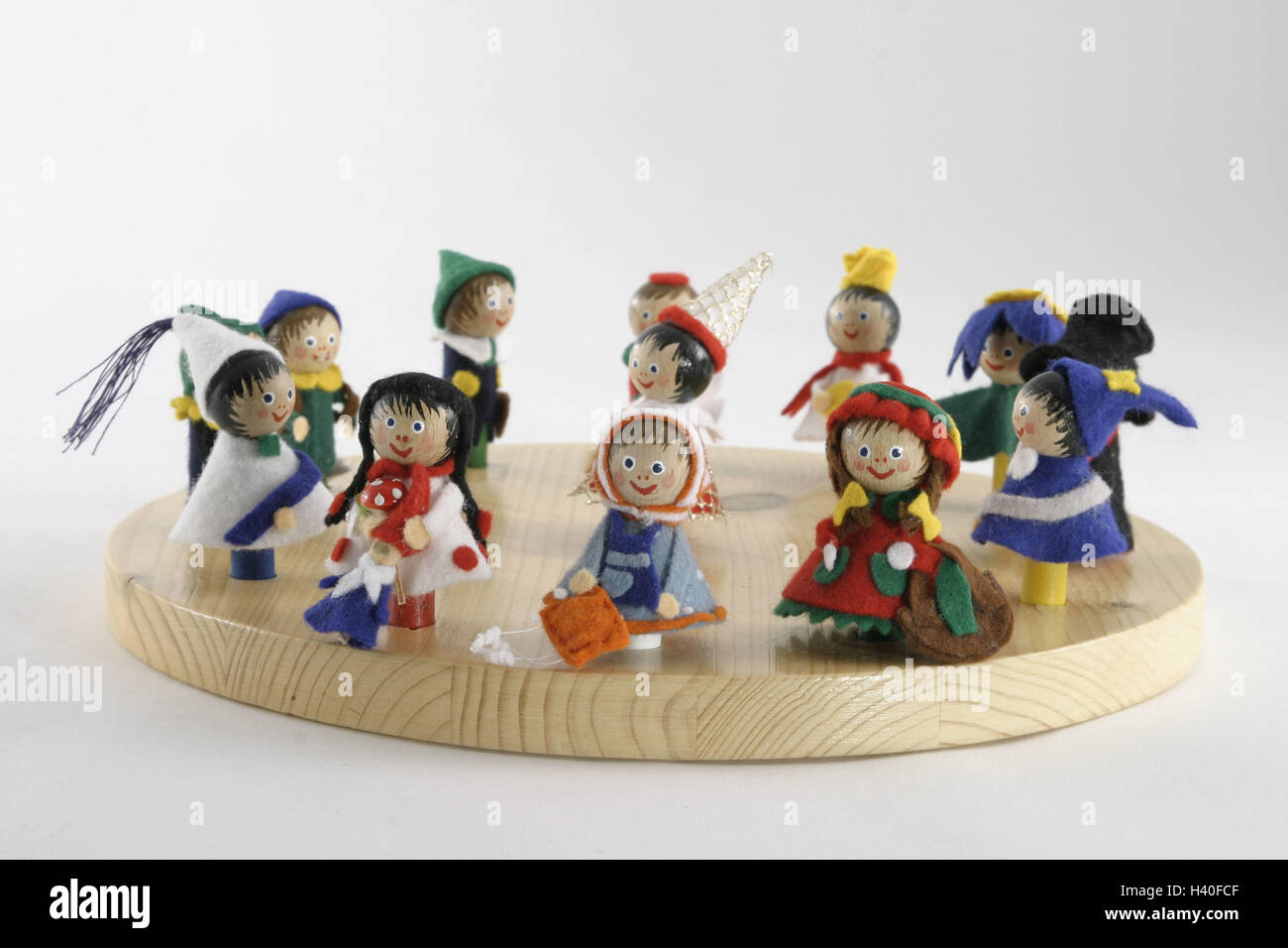 wooden fairy figures