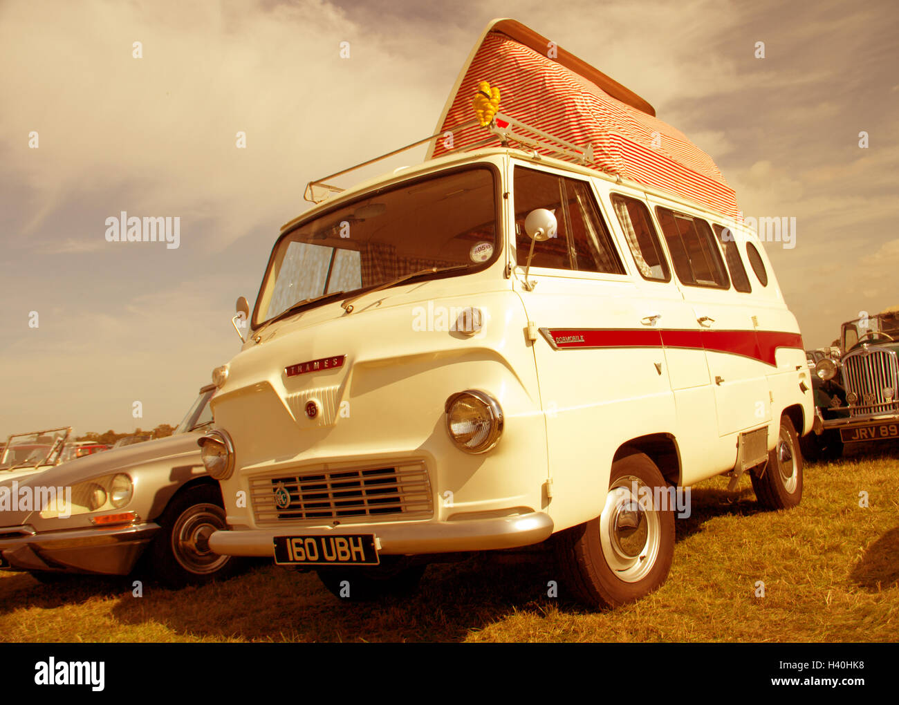 Classic Thames camper van Stock Photo