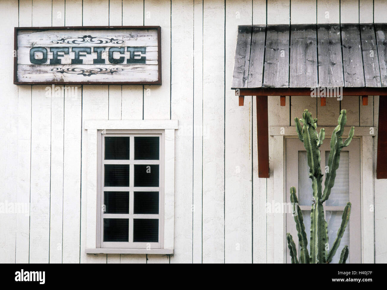 Film Scenery Western Town Office Facade Detail Western