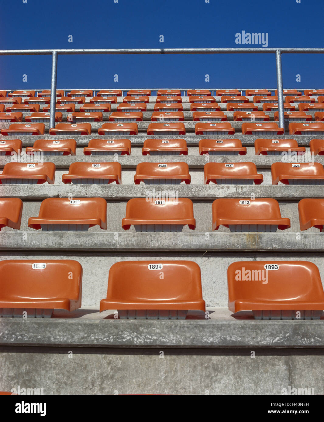 Stadium Rows Plastic Seats Numbers Seats Seats Bucket