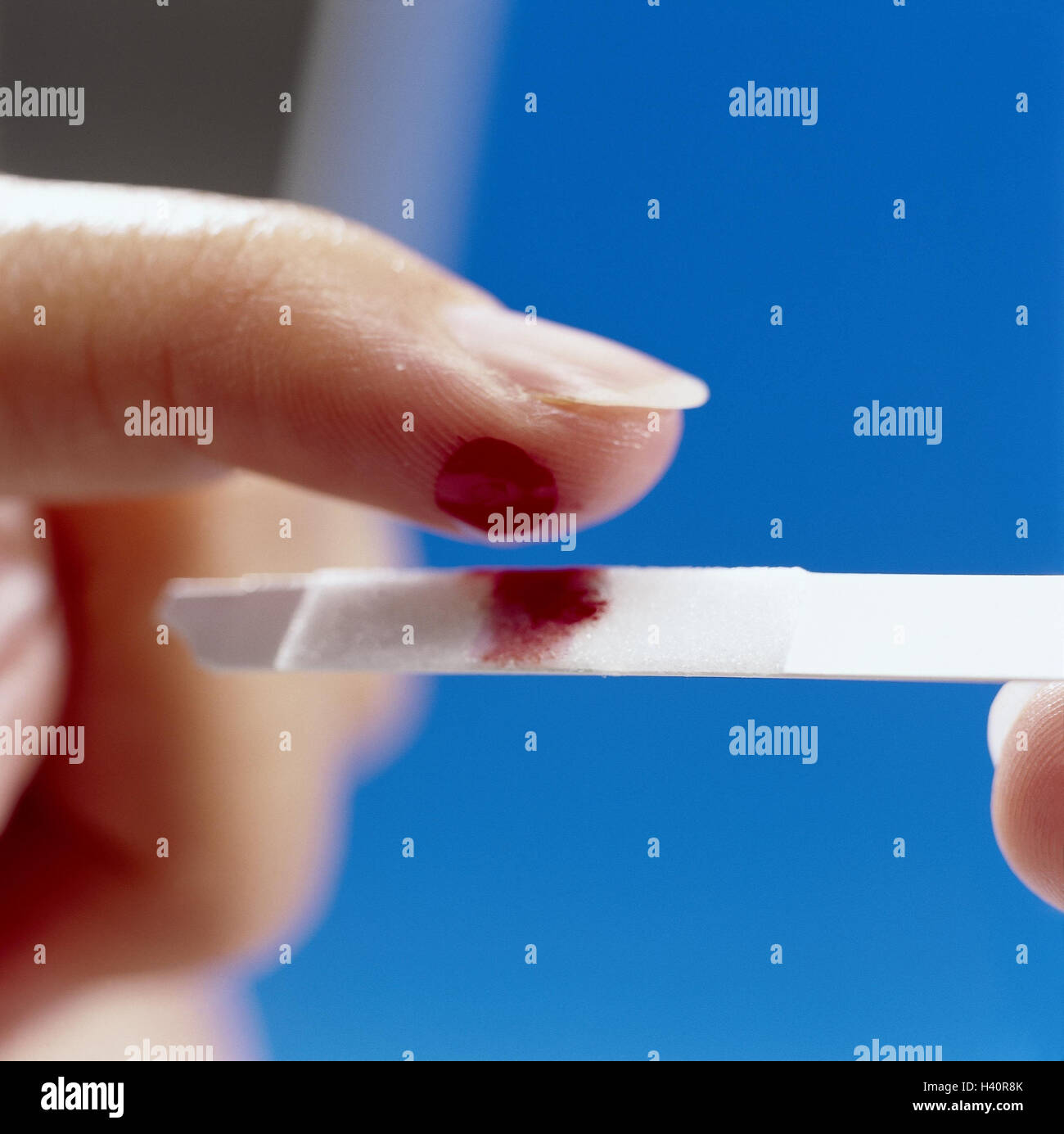 Blood count regulation, finger, drop blood, test film, fingertip, blood