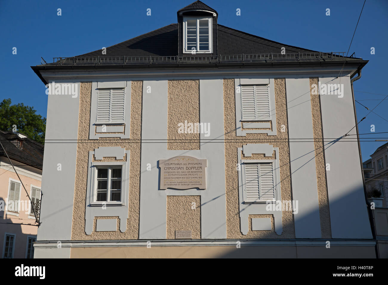 House In Salzburg Austria Stock Photo Alamy