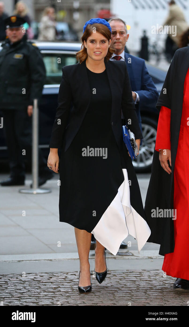 Princess Eugenie arrives at Westminster Abbey in London for a service