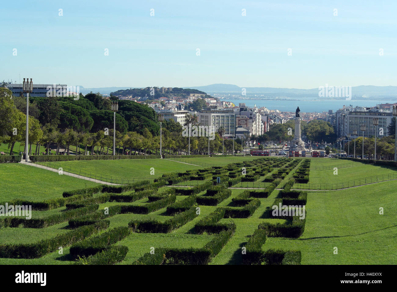 Edward VII Park, Lisbon, Portugal Stock Photo Alamy