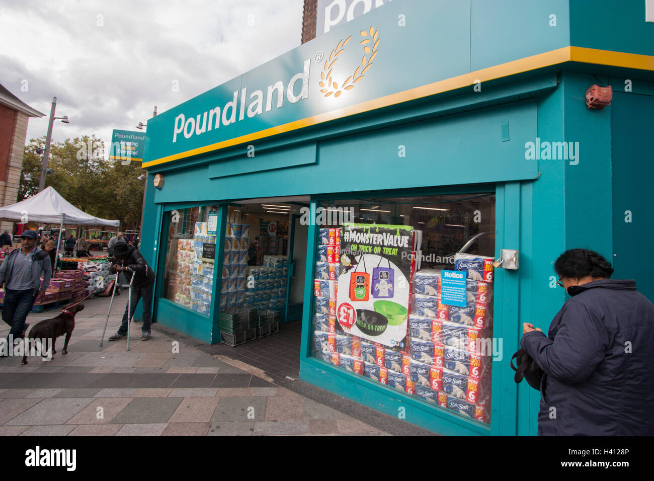 Poundland, Walthamstow High Street Stock Photo Alamy