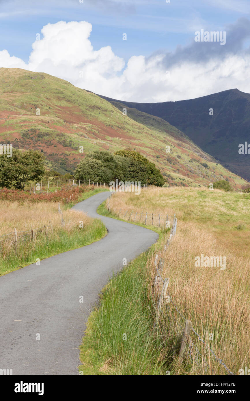 The head of Cwm Pennant valley and in the distance the Nantlle Ridge
