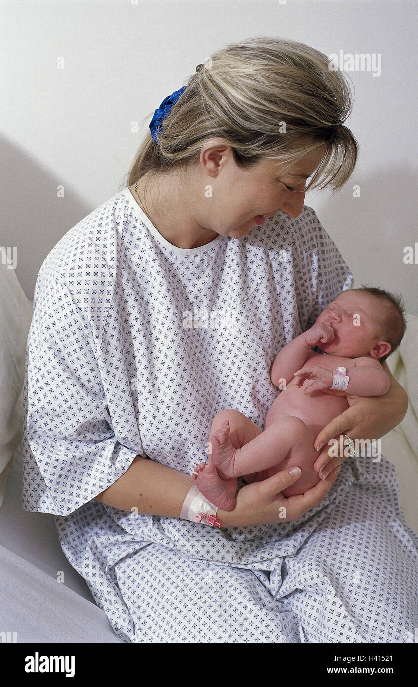 Lyingin, nut, infant woman in childbirth, woman, baby, hospital