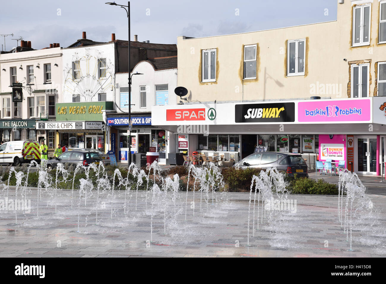 Water Spouts Southend On Sea Essex Uk Stock Photo Alamy