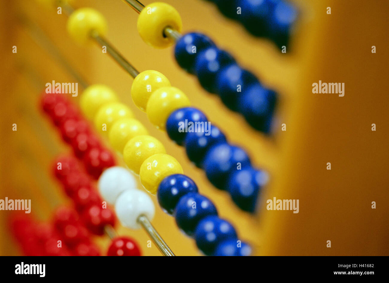 Abaci, close up, slide rule, calculation, count, arithmetic help, accessory, abacus, becomes outdated, addition, subtraction, plus, below, rails, sphere, mathematics, product photography, Still life, conception Stock Photo