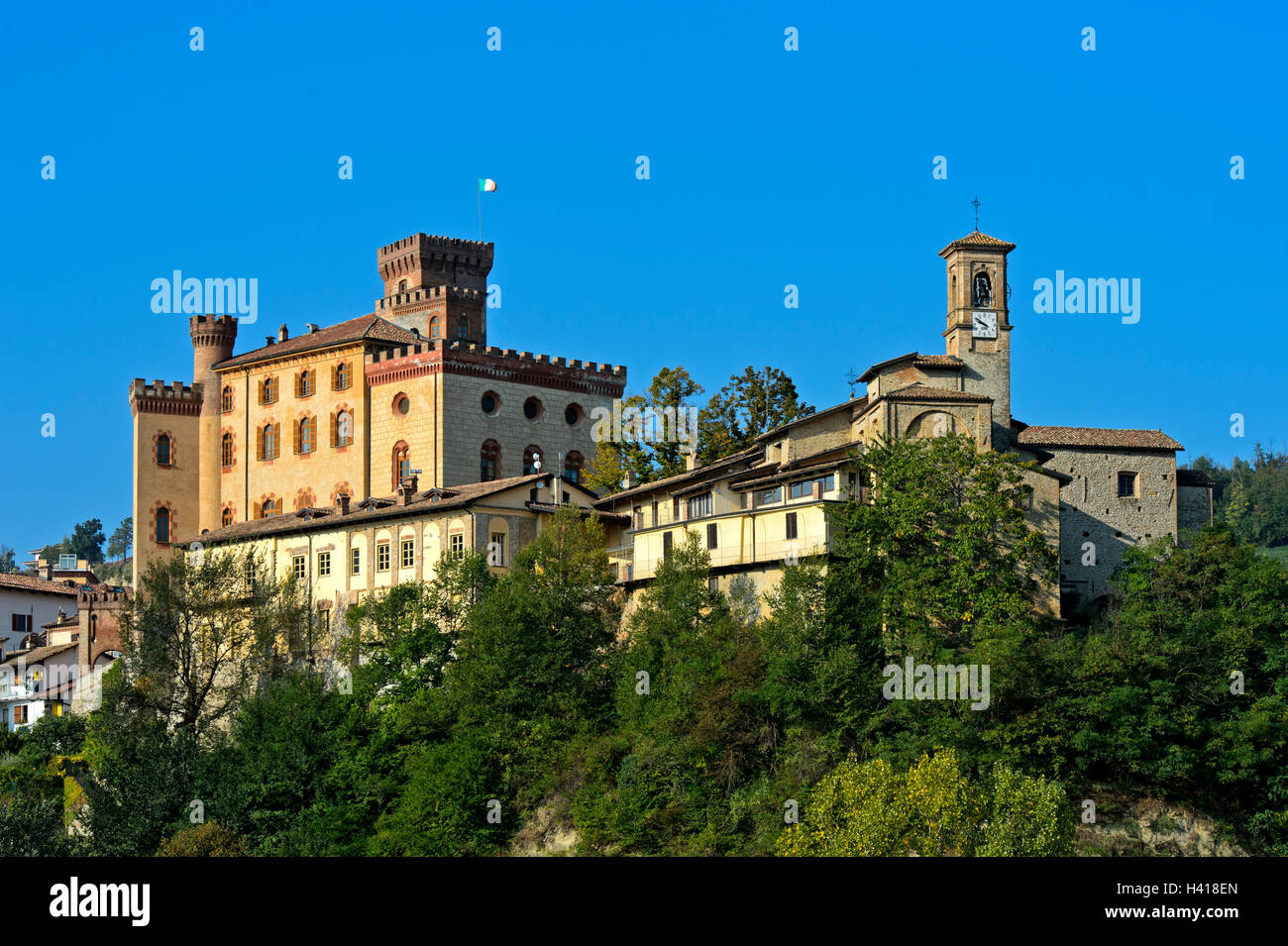 Barolo Castle, Castello di Barolo, Barolo, Piedmont, Italy Stock Photo