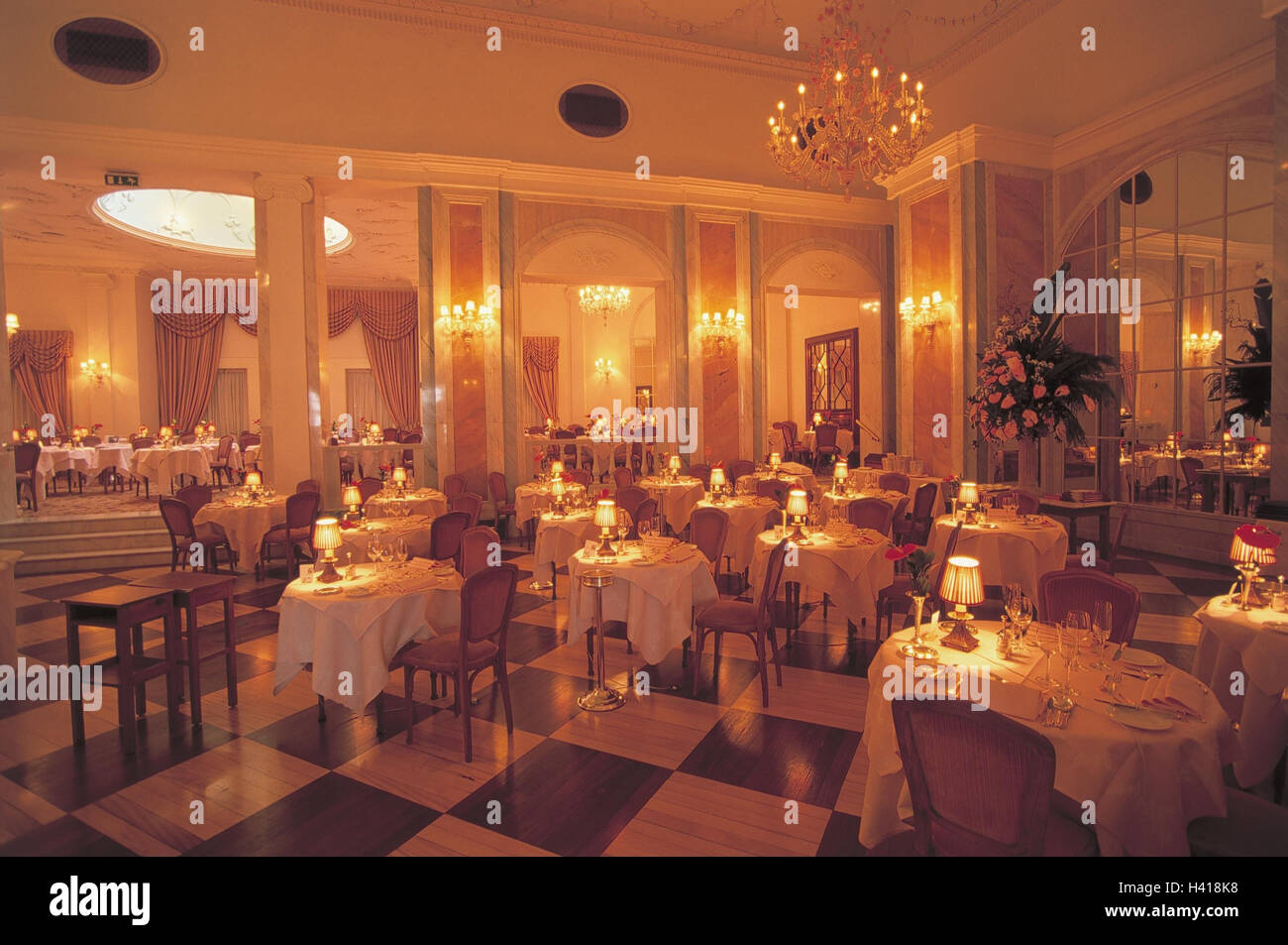 Portugal, Madeira, Reid's Palace hotel, dining room, island, island