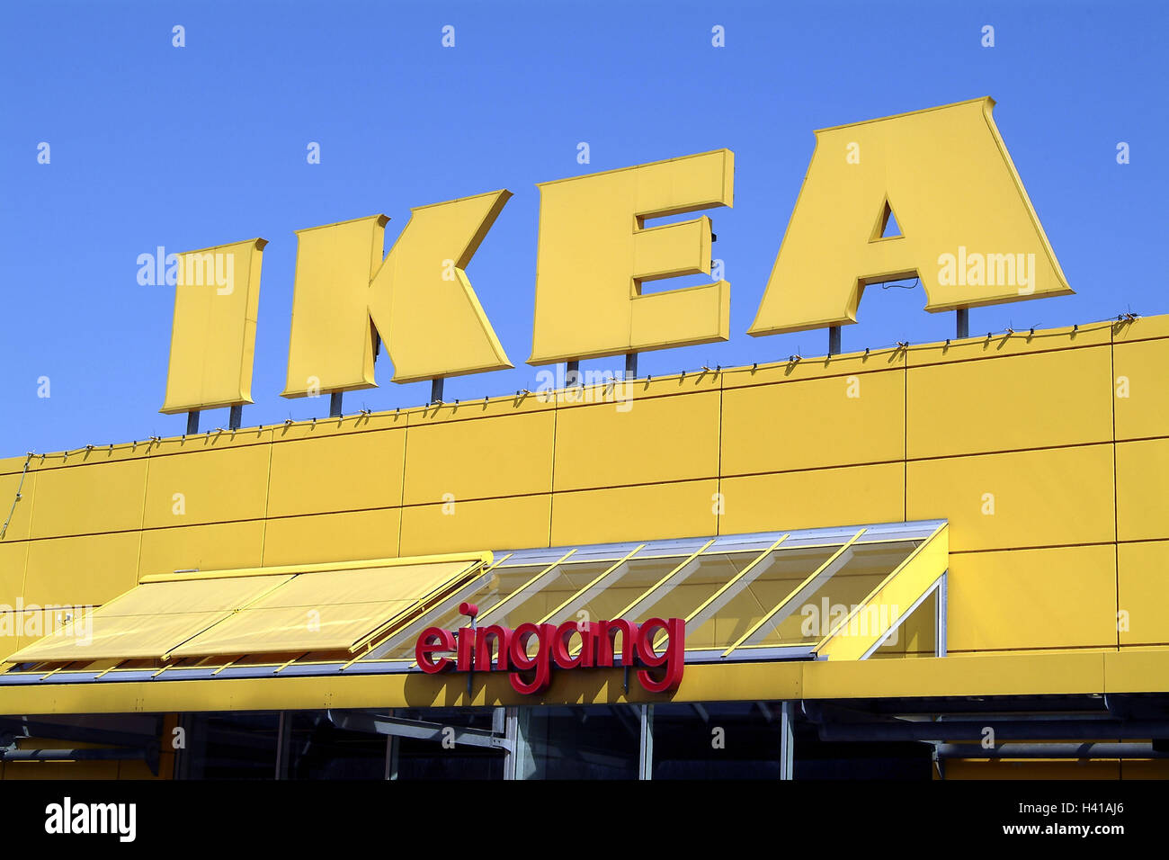 Furniture Shops Facade Advertising Sign Company Logo Ikea