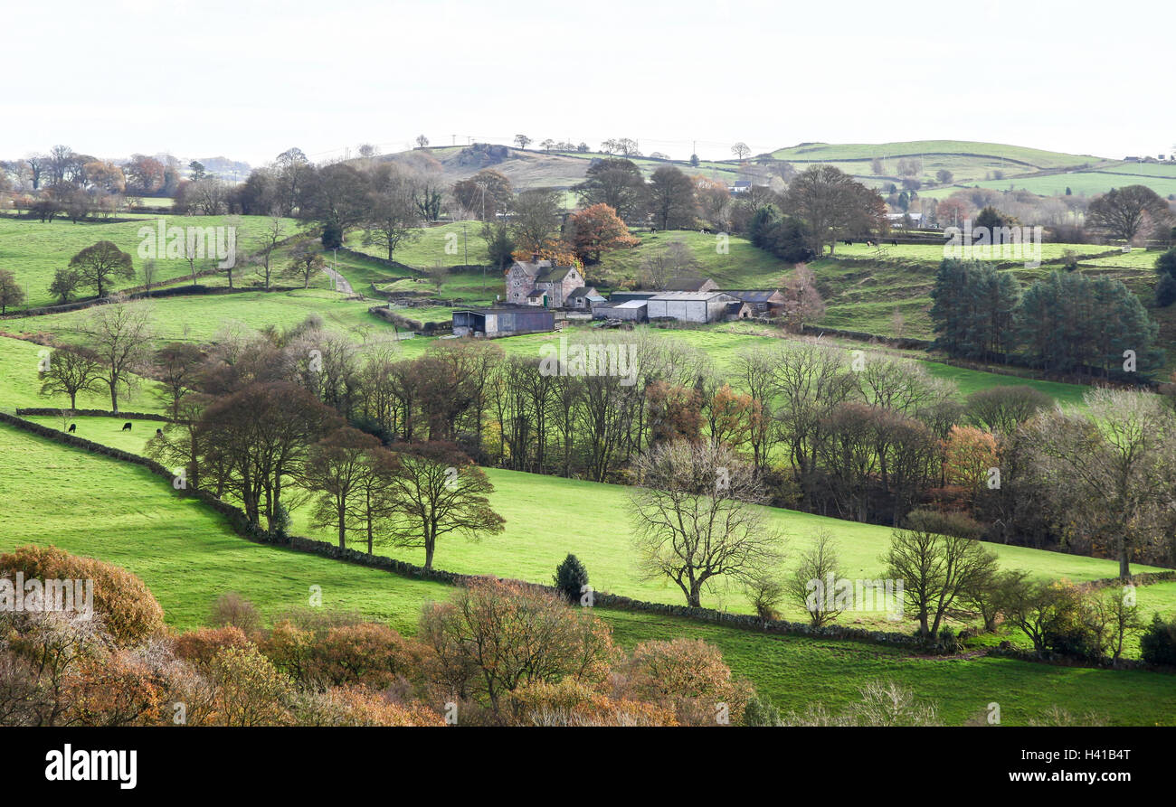 A Staffordshire Moorland farm England UK Stock Photo Alamy