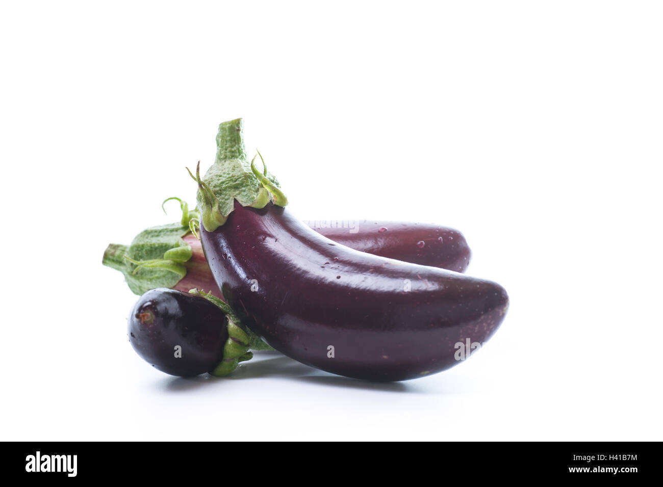 Eggplant isolated on white Stock Photo