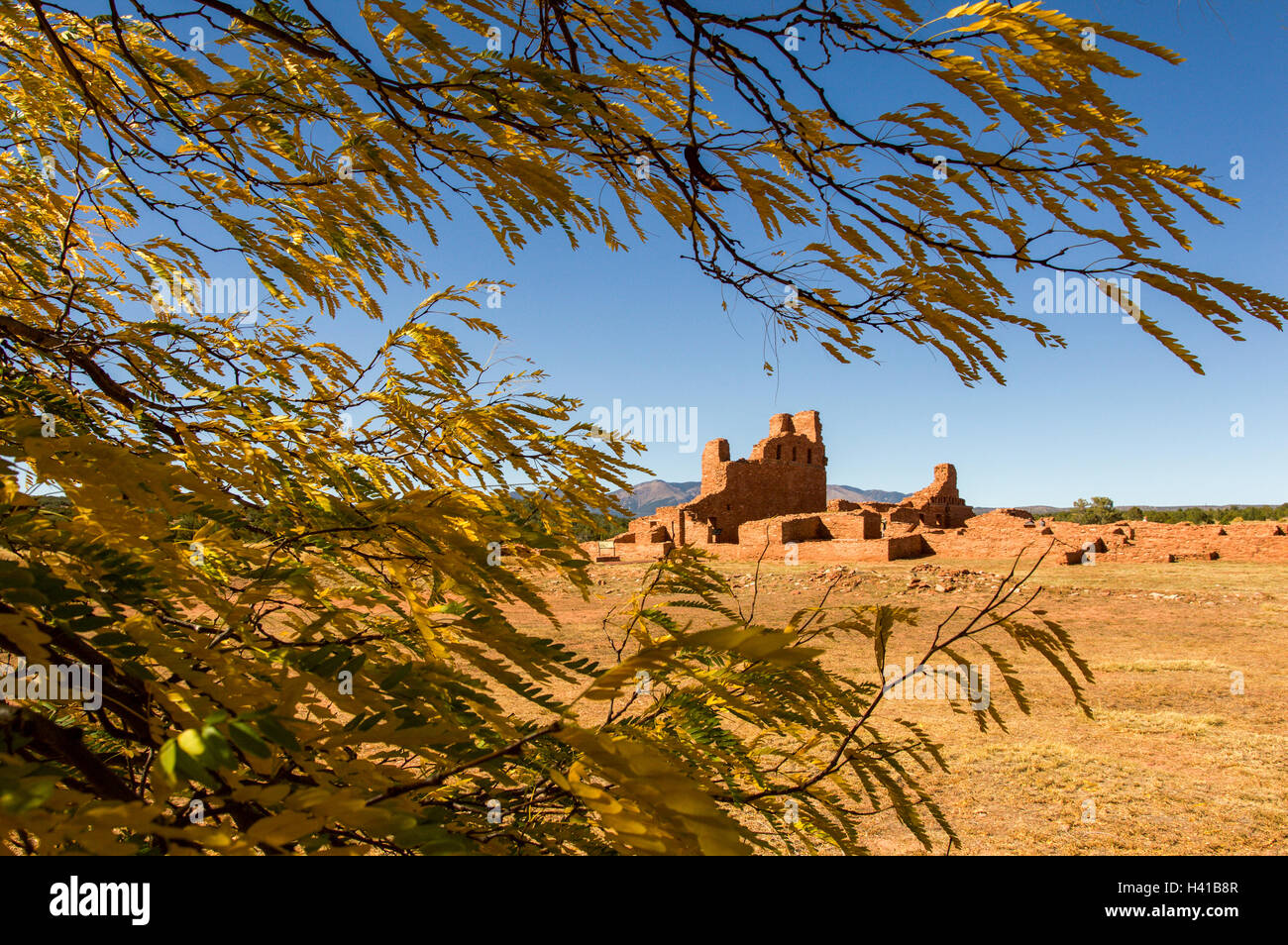 Abó Mission Ruins, New Mexico, USA Stock Photo