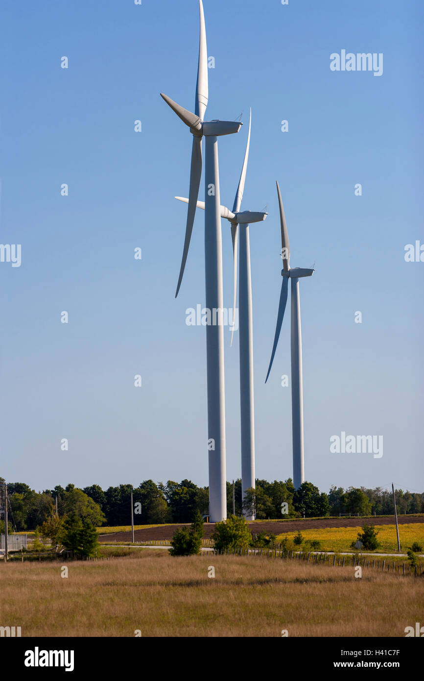 wind turbines near Singhampton, Ontario, Canada Stock Photo Alamy