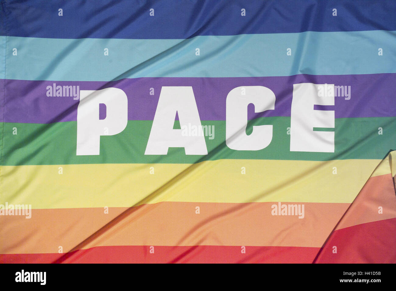 Pace rainbow flag High Resolution Stock Photography and Images Alamy