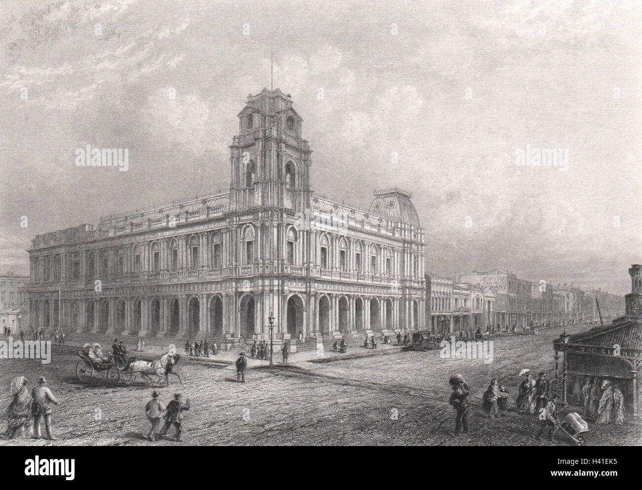 "Post Office, Melbourne", by Edwin Carton BOOTH. Victoria, Australia