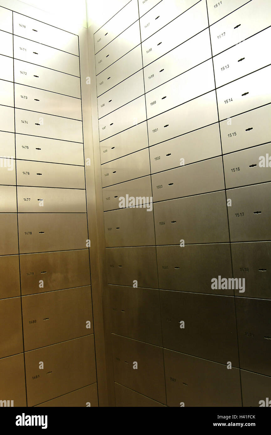 Bank vault lockers bank buildings hires stock photography and images