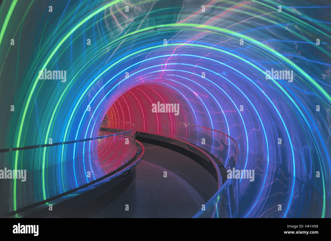 USA, Florida, Orlando, Epcot Center,, "Tunnels of the light" United states of America, amusement